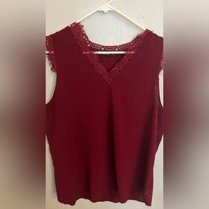 Red Business Casual Tank Top size L
